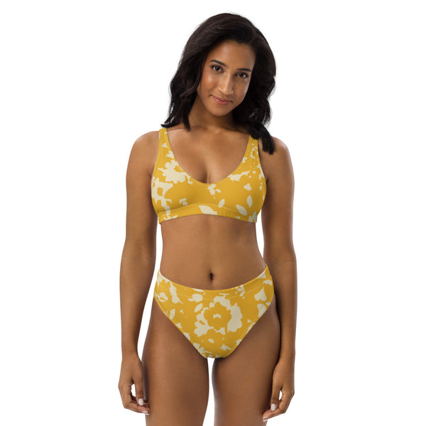 High-waisted bikini (yellow)