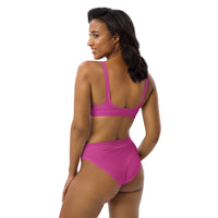 High-waisted bikini (pink)