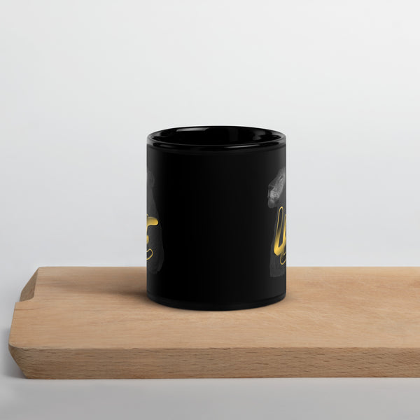 LE Black Glossy Mug