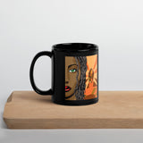 Malkia Black Glossy Mug