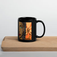 Malkia Black Glossy Mug