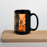 Malkia Black Glossy Mug