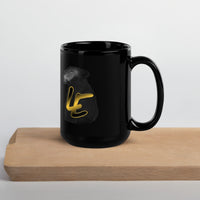 LE Black Glossy Mug