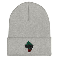 Africa-Fist Cuffed Beanie