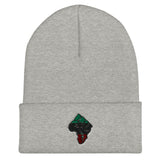 Africa-Fist Cuffed Beanie