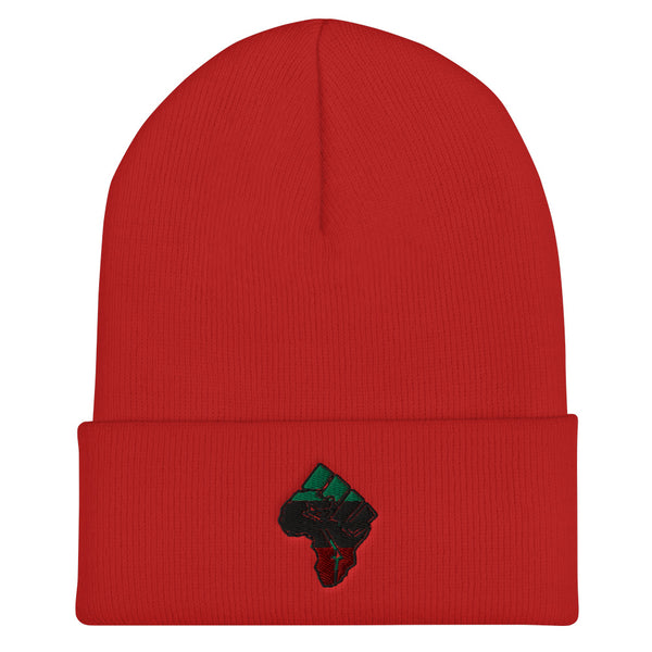 Africa-Fist Cuffed Beanie