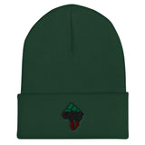 Africa-Fist Cuffed Beanie