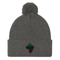 Africa-Fist Pom-Pom Beanie