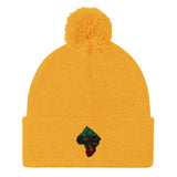 Africa-Fist Pom-Pom Beanie