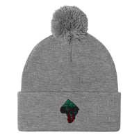 Africa-Fist Pom-Pom Beanie