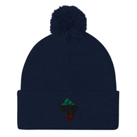 Africa-Fist Pom-Pom Beanie