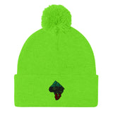 Africa-Fist Pom-Pom Beanie