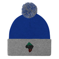 Africa-Fist Pom-Pom Beanie