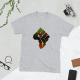 Africa-Fist Short-Sleeve Unisex T-Shirt (Red Outline)