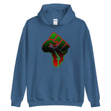 Africa-Fist Unisex Hoodie (red outline)