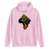 Africa-Fist Unisex Hoodie (red outline)