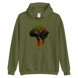 Africa-Fist Unisex Hoodie (red outline)