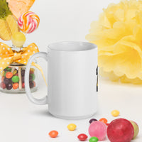 LE White glossy mug