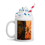 Malkia White glossy mug