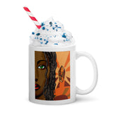 Malkia White glossy mug