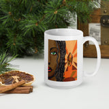 Malkia White glossy mug